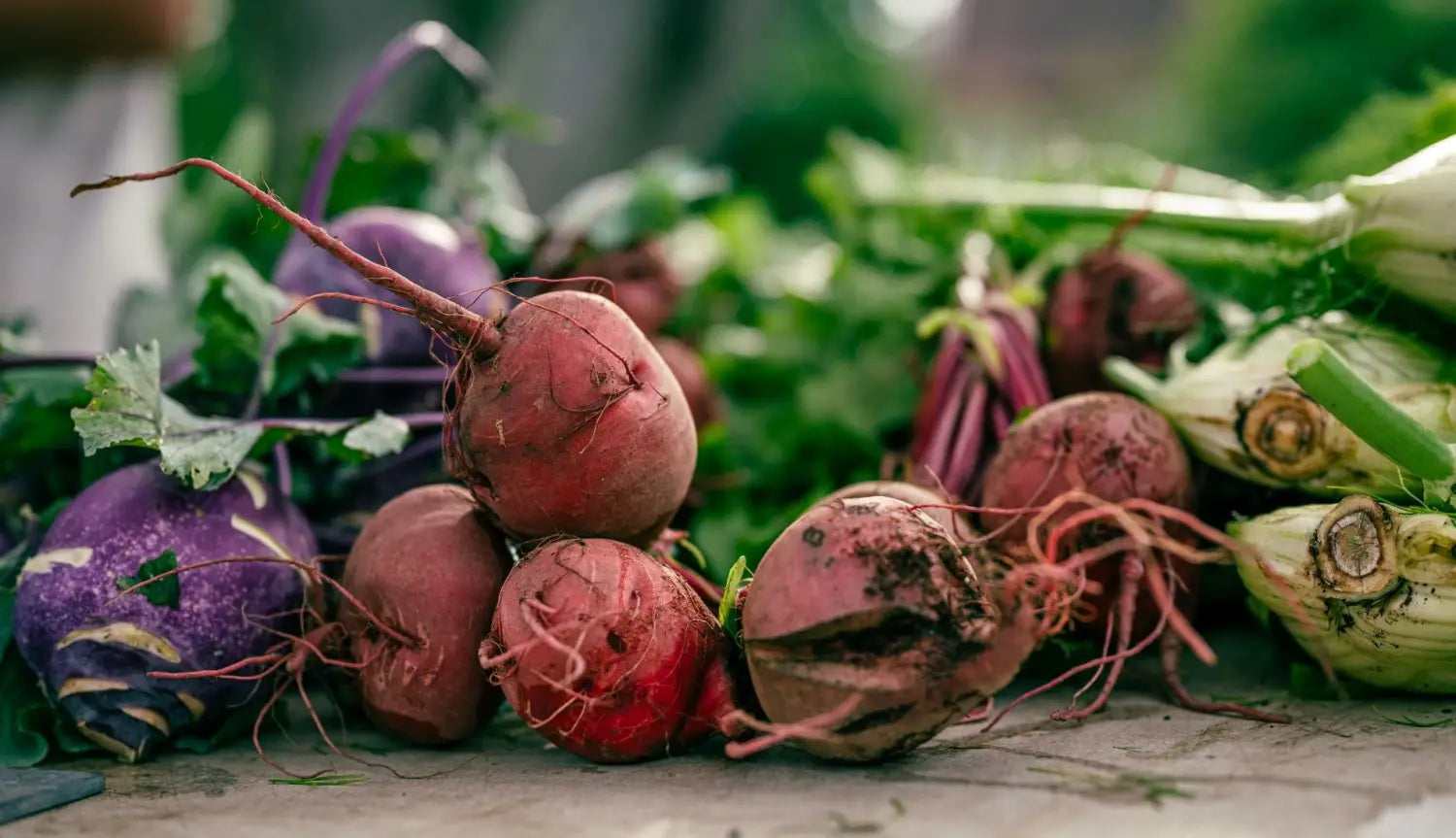 Beets and Root Veggies at Market