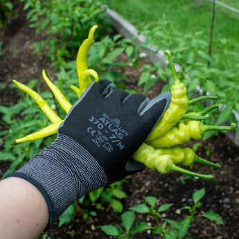 Atlas Nitrile Grip Gloves - Black SM - Garden Supplies