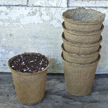 Cow Pots 4 Round TALL (25 count) - Supplies