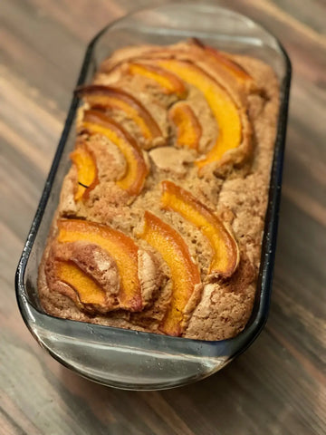 Pumpkin bread in pan